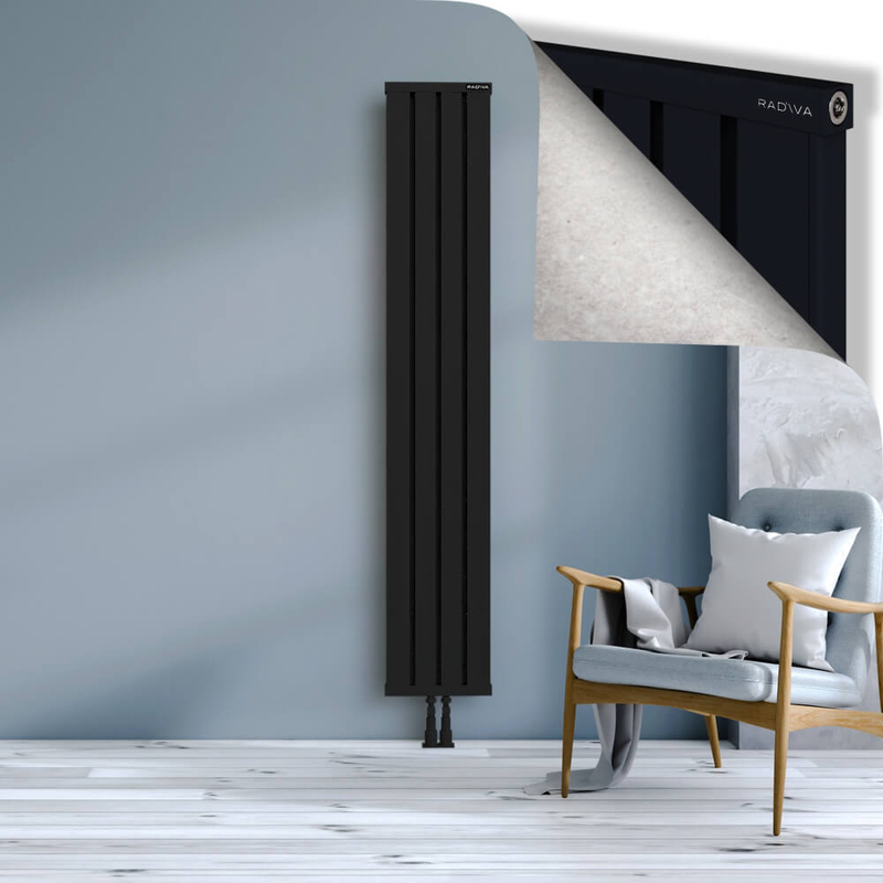 OBI Dekoratif Alüminyum Radyatör 1900x324 Siyah