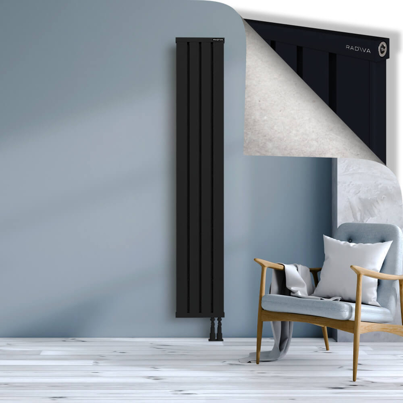 OBI Dekoratif Alüminyum Radyatör 1900x324 Siyah