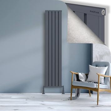 Radiva - Obi Dekoratif Alüminyum Radyatör 1900x404 Antrasit