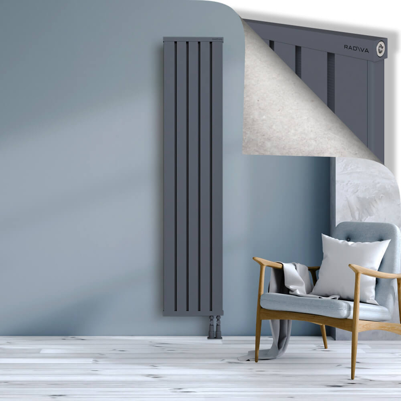 OBI Dekoratif Alüminyum Radyatör 1900x404 Antrasit