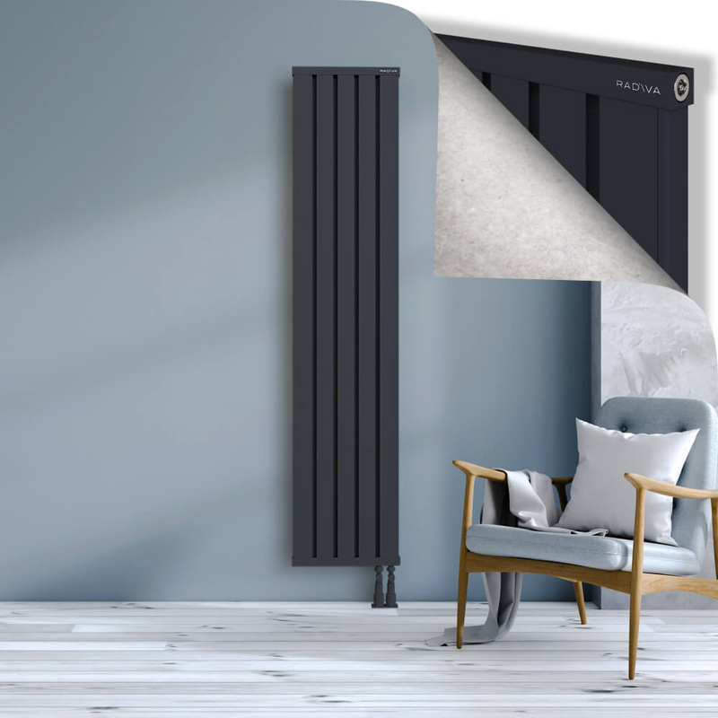 OBI Dekoratif Alüminyum Radyatör 1900x404 Koyu Antrasit