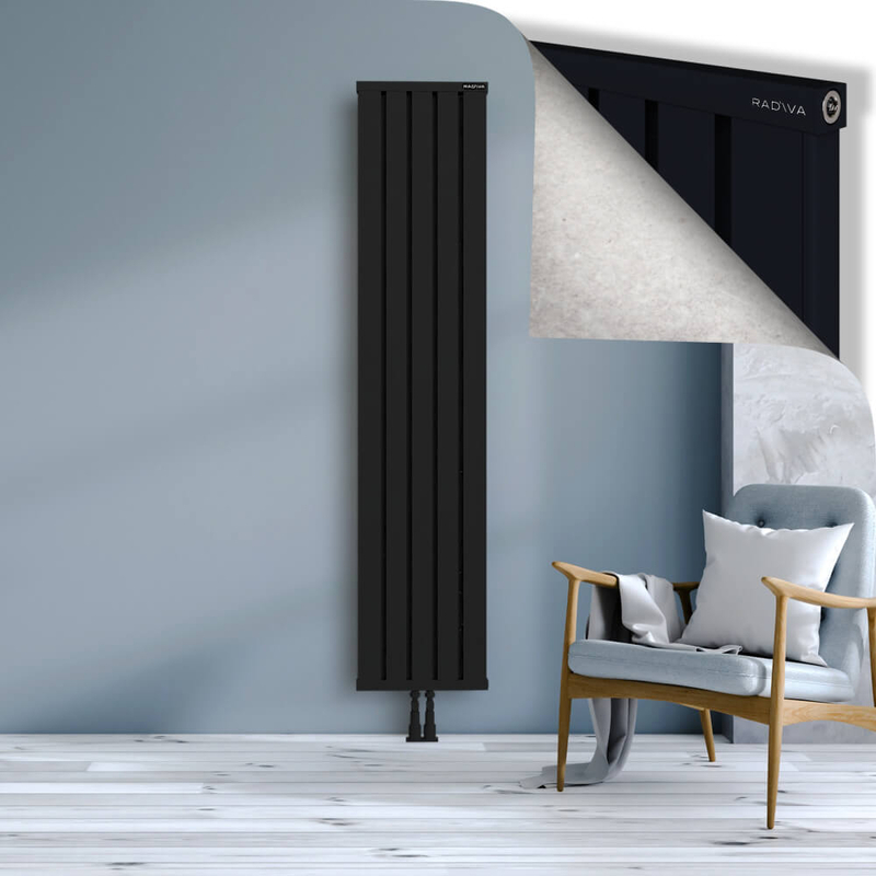 OBI Dekoratif Alüminyum Radyatör 1900x404 Siyah