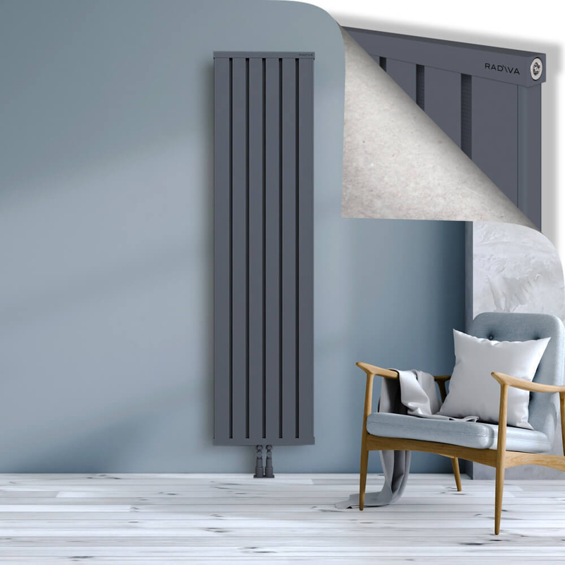 OBI Dekoratif Alüminyum Radyatör 1900x484 Antrasit