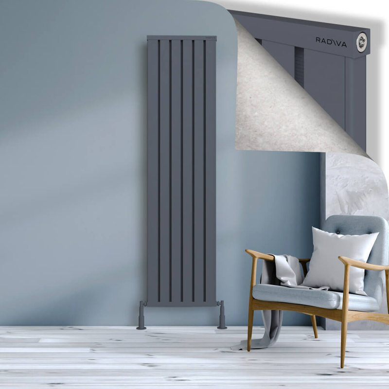 OBI Dekoratif Alüminyum Radyatör 1900x484 Antrasit
