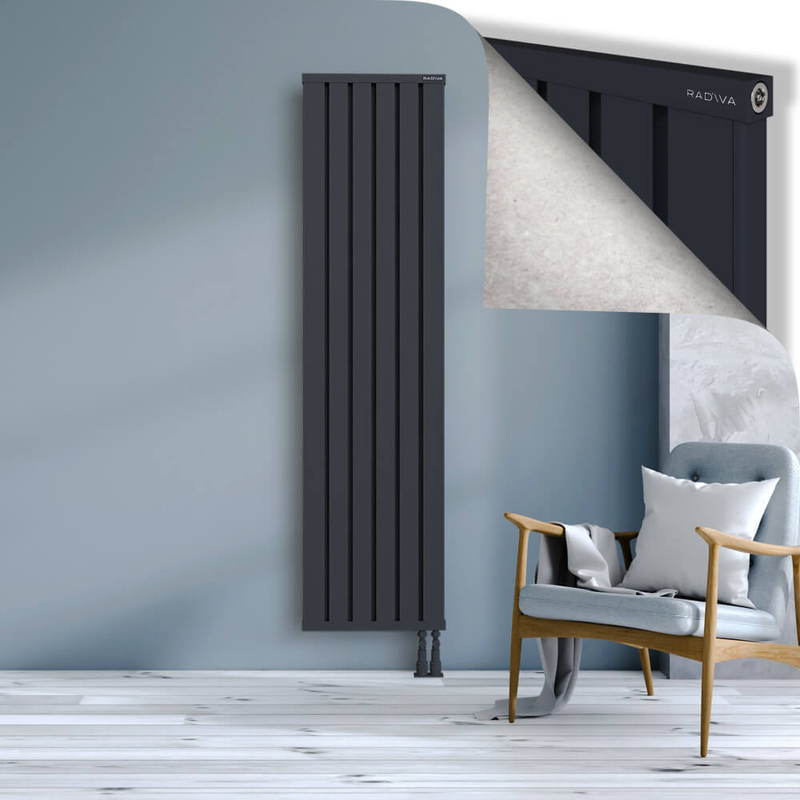 OBI Dekoratif Alüminyum Radyatör 1900x484 Koyu Antrasit