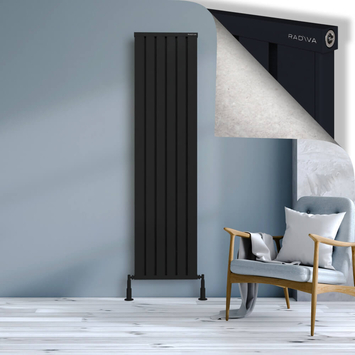 Radiva - Obi Dekoratif Alüminyum Radyatör 1900x484 Siyah