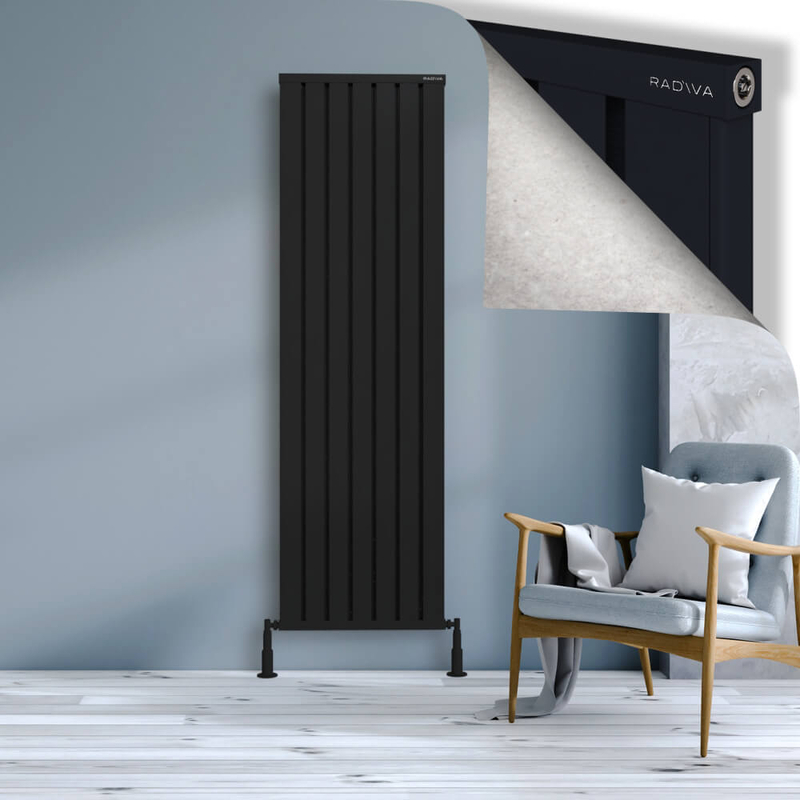 OBI Dekoratif Alüminyum Radyatör 1900x564 Siyah
