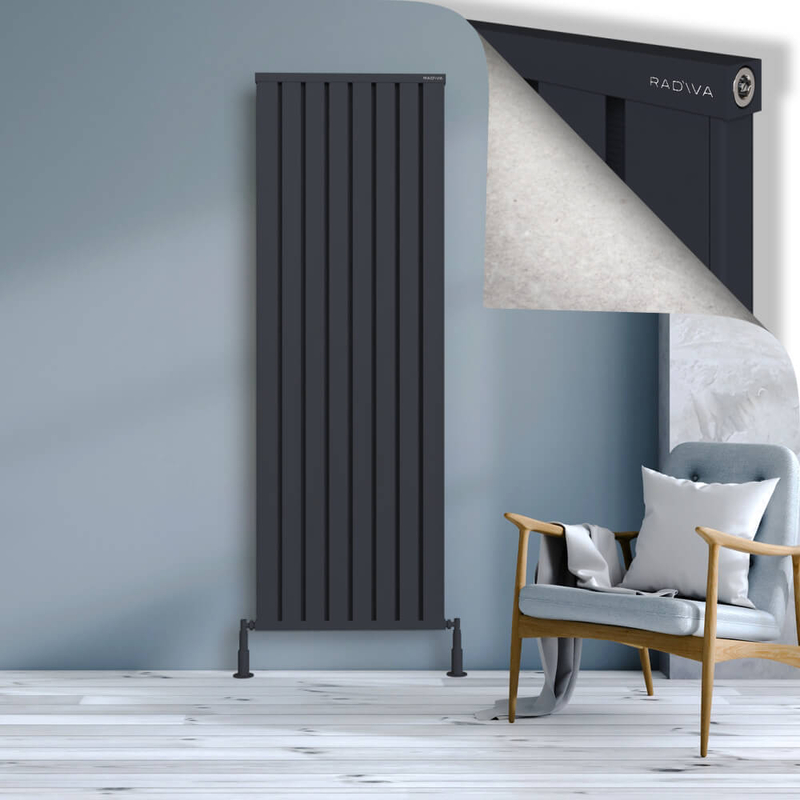 OBI Dekoratif Alüminyum Radyatör 1900x644 Koyu Antrasit