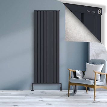 Radiva - Obi Dekoratif Alüminyum Radyatör 1900x644 Koyu Antrasit