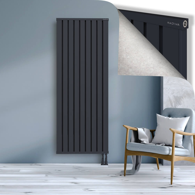 OBI Dekoratif Alüminyum Radyatör 1900x724 Koyu Antrasit