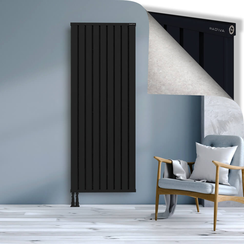OBI Dekoratif Alüminyum Radyatör 1900x724 Siyah