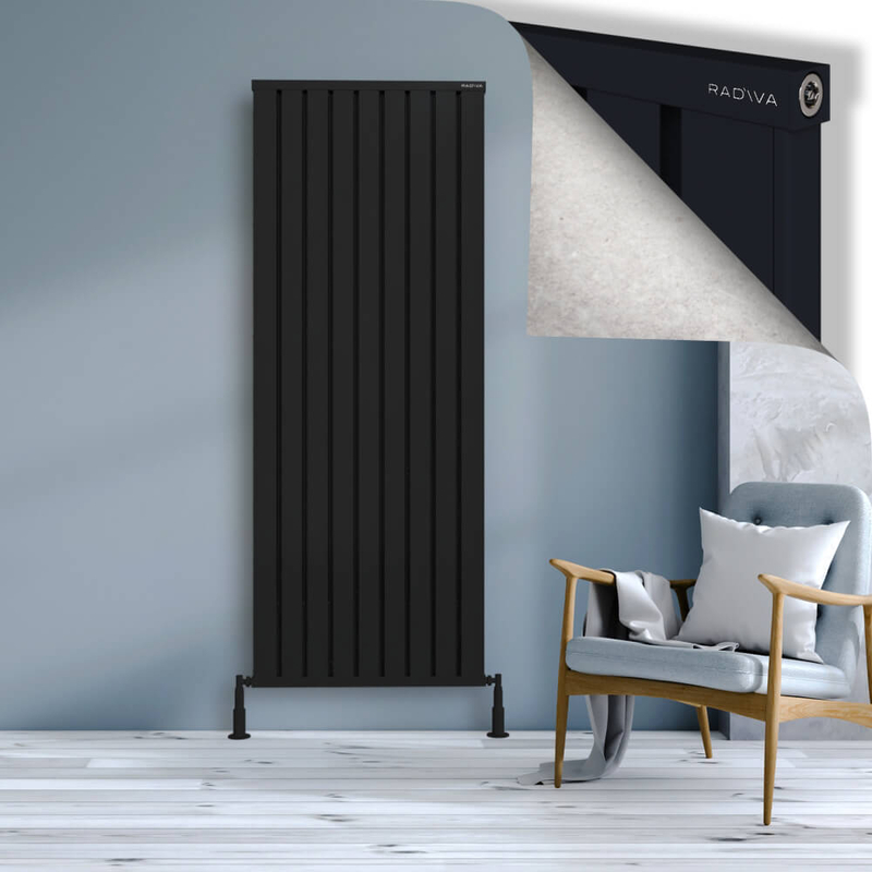 OBI Dekoratif Alüminyum Radyatör 1900x724 Siyah