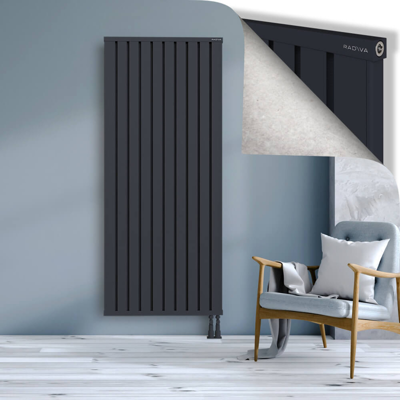 OBI Dekoratif Alüminyum Radyatör 1900x804 Koyu Antrasit