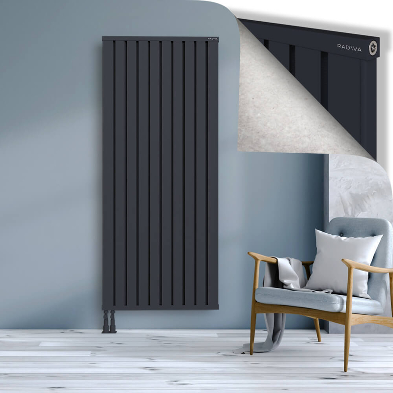 OBI Dekoratif Alüminyum Radyatör 1900x804 Koyu Antrasit
