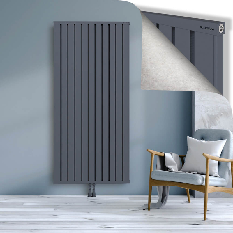 OBI Dekoratif Alüminyum Radyatör 1900x884 Antrasit