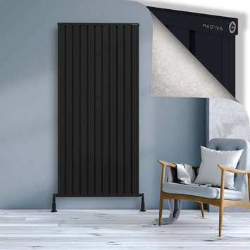 Radiva - Obi Dekoratif Alüminyum Radyatör 1900x884 Siyah
