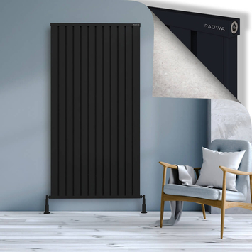 Radiva - Obi Dekoratif Alüminyum Radyatör 1900x964 Siyah