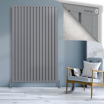 Radiva - Obi Dekoratif Alüminyum Radyatör 2000x1204 Gri