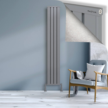 Radiva - Obi Dekoratif Alüminyum Radyatör 2000x324 Gri