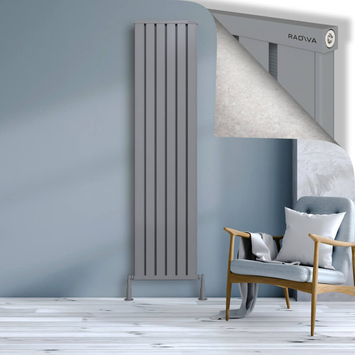 Radiva - Obi Dekoratif Alüminyum Radyatör 2000x484 Gri
