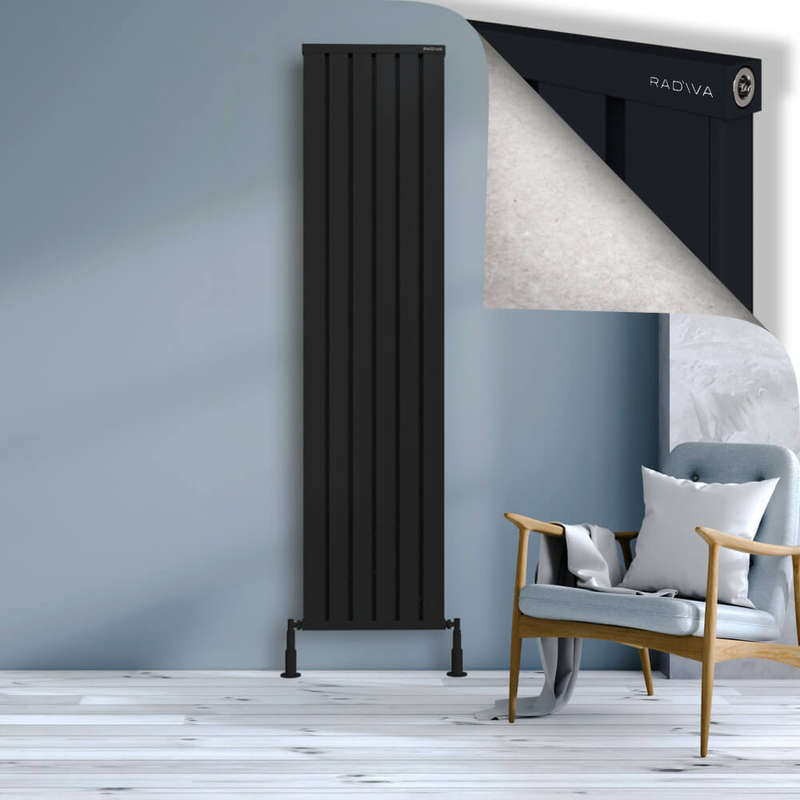 OBI Dekoratif Alüminyum Radyatör 2000x484 Siyah