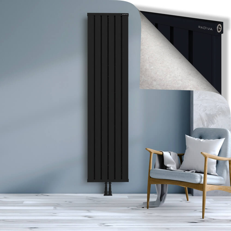 OBI Dekoratif Alüminyum Radyatör 2000x484 Siyah