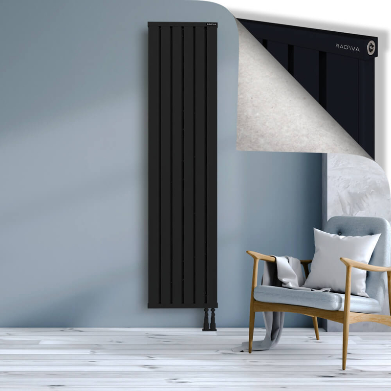OBI Dekoratif Alüminyum Radyatör 2000x484 Siyah