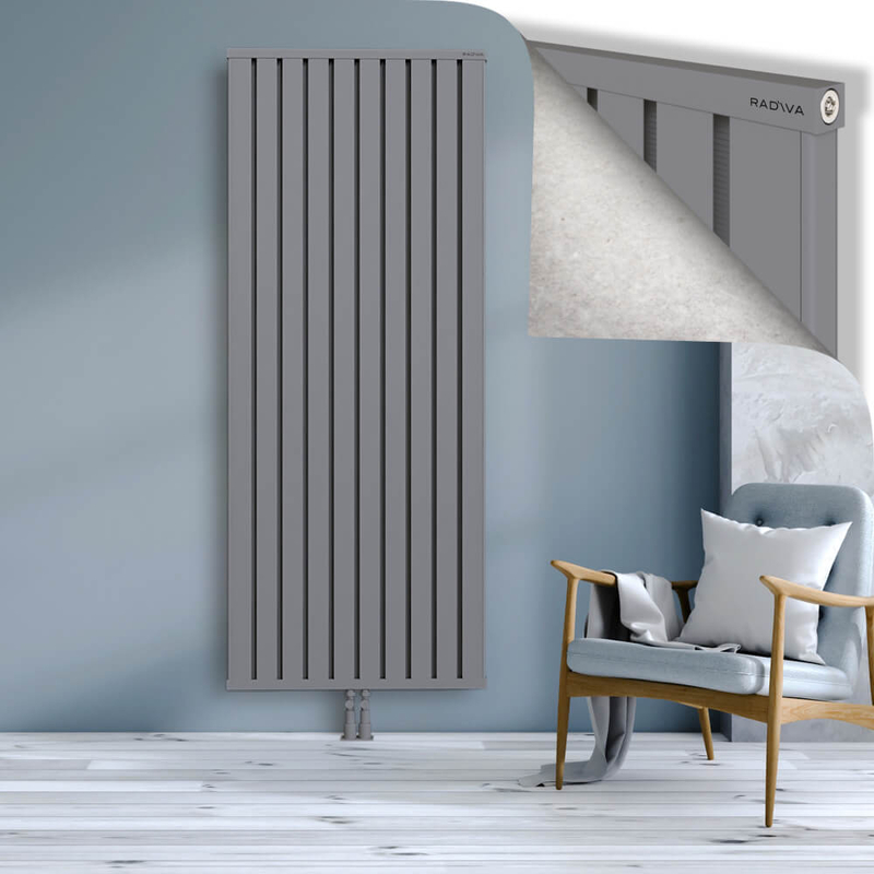 OBI Dekoratif Alüminyum Radyatör 2000x804 Gri