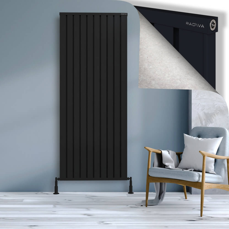 OBI Dekoratif Alüminyum Radyatör 2000x804 Siyah