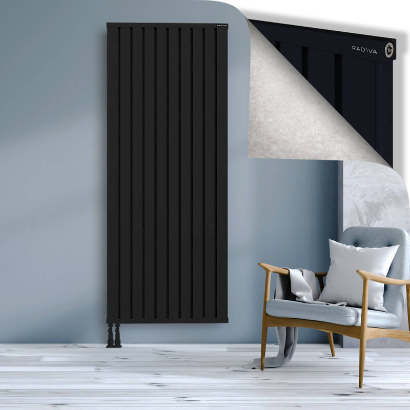OBI Dekoratif Alüminyum Radyatör 2000x804 Siyah