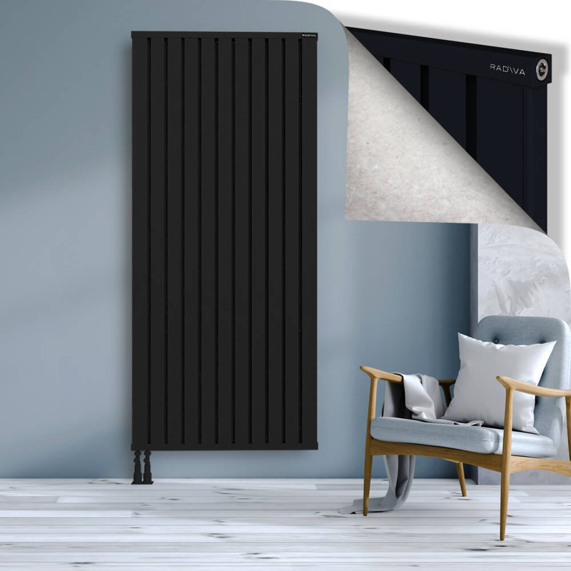 OBI Dekoratif Alüminyum Radyatör 2000x884 Siyah