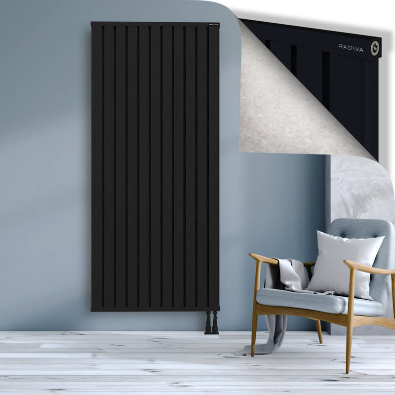OBI Dekoratif Alüminyum Radyatör 2000x884 Siyah