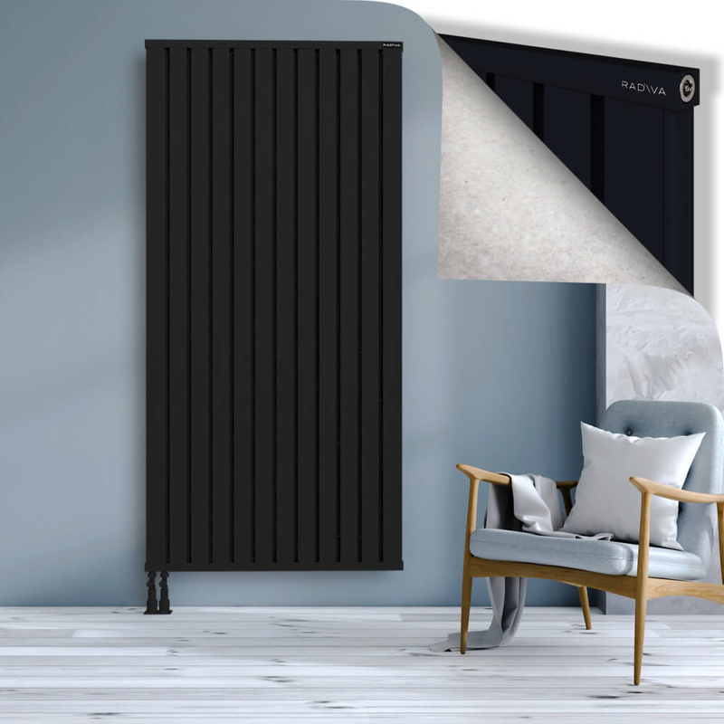OBI Dekoratif Alüminyum Radyatör 2000x964 Siyah
