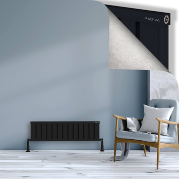 Radiva - Obi Dekoratif Alüminyum Radyatör 300x1044 Siyah