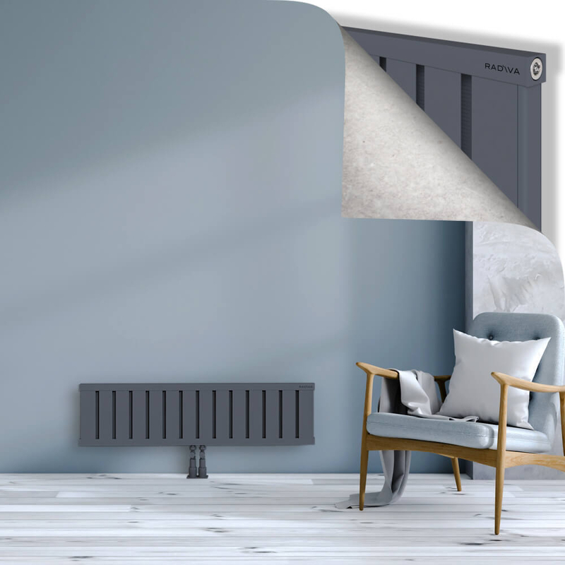 OBI Dekoratif Alüminyum Radyatör 300x1124 Antrasit