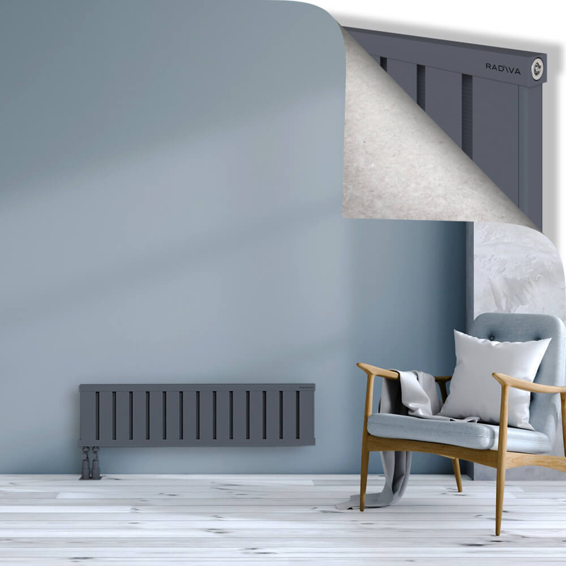 OBI Dekoratif Alüminyum Radyatör 300x1124 Antrasit