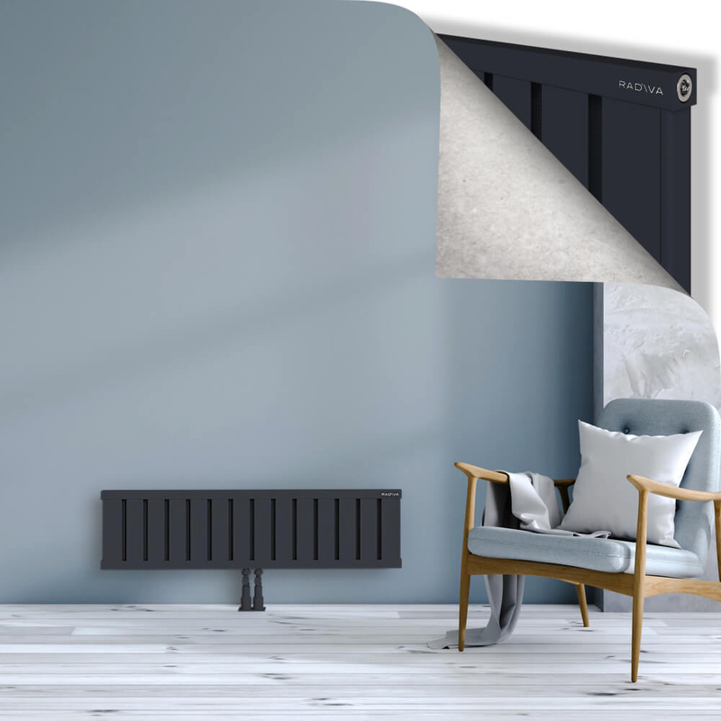 OBI Dekoratif Alüminyum Radyatör 300x1124 Koyu Antrasit