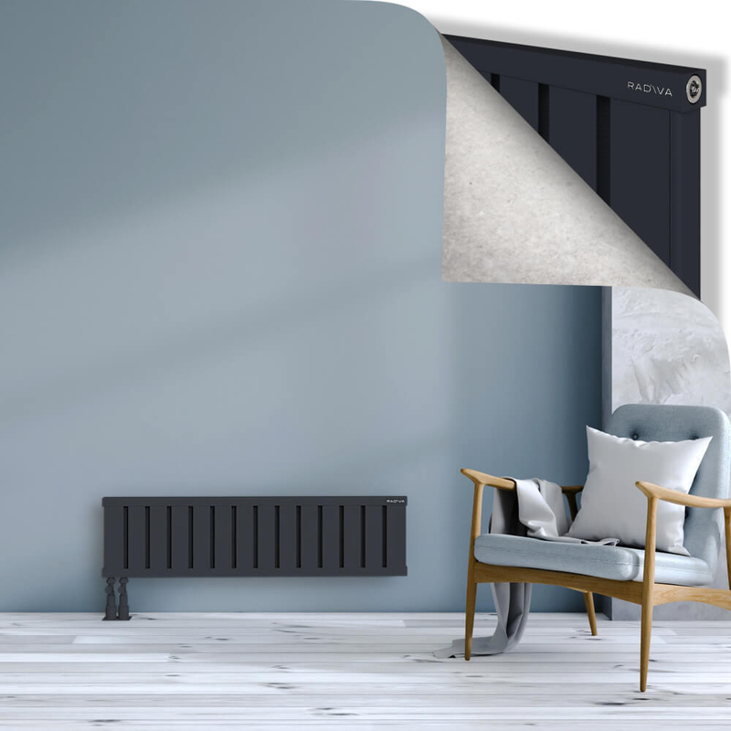 OBI Dekoratif Alüminyum Radyatör 300x1124 Koyu Antrasit