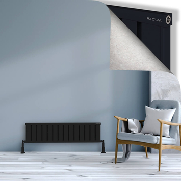 Radiva - Obi Dekoratif Alüminyum Radyatör 300x1124 Siyah