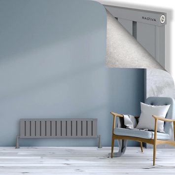 Radiva - Obi Dekoratif Alüminyum Radyatör 300x1204 Gri