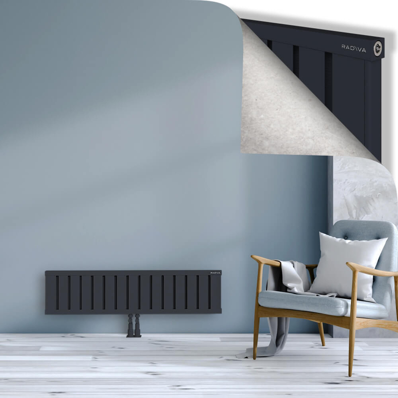 OBI Dekoratif Alüminyum Radyatör 300x1204 Koyu Antrasit