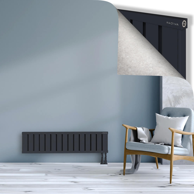 OBI Dekoratif Alüminyum Radyatör 300x1204 Koyu Antrasit