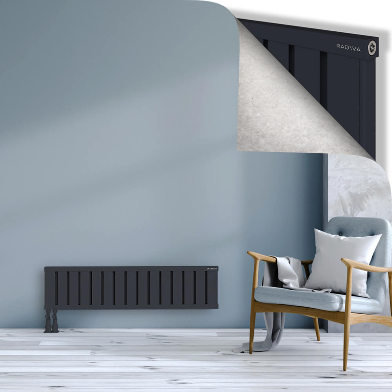OBI Dekoratif Alüminyum Radyatör 300x1204 Koyu Antrasit
