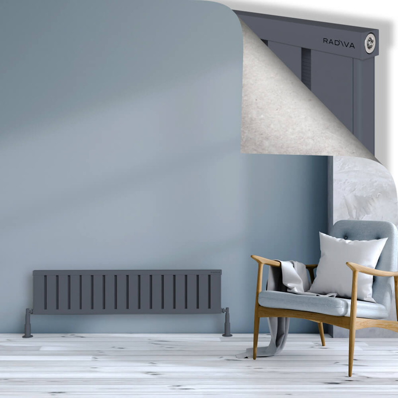 OBI Dekoratif Alüminyum Radyatör 300x1284 Antrasit