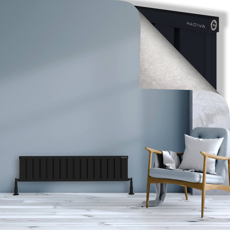 OBI Dekoratif Alüminyum Radyatör 300x1284 Siyah