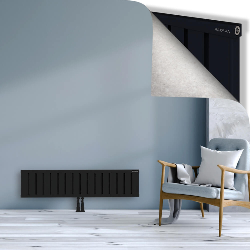 OBI Dekoratif Alüminyum Radyatör 300x1284 Siyah