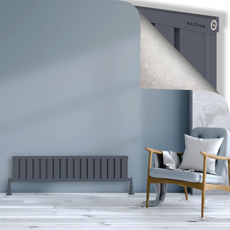 OBI Dekoratif Alüminyum Radyatör 300x1364 Antrasit