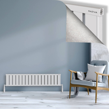 Radiva - Obi Dekoratif Alüminyum Radyatör 300x1364 Beyaz