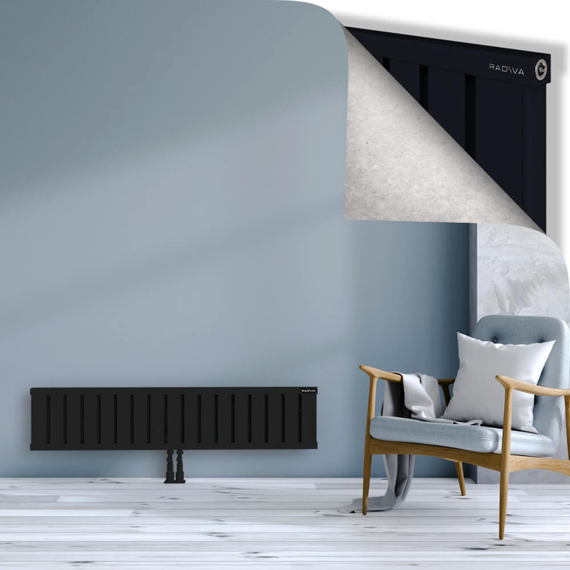 OBI Dekoratif Alüminyum Radyatör 300x1364 Siyah
