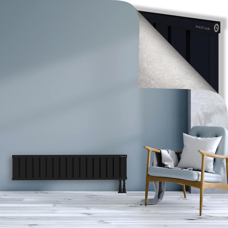 OBI Dekoratif Alüminyum Radyatör 300x1364 Siyah
